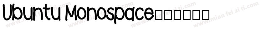Ubuntu Monospace字体转换